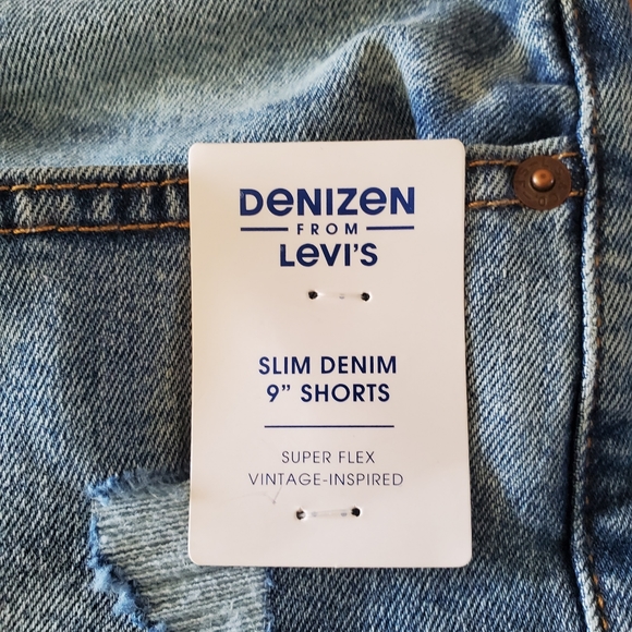 DENIZEN from Levi's Men's  Slim Denim 9" Jean Shorts  super flex - Vintage - Picture 3 of 11